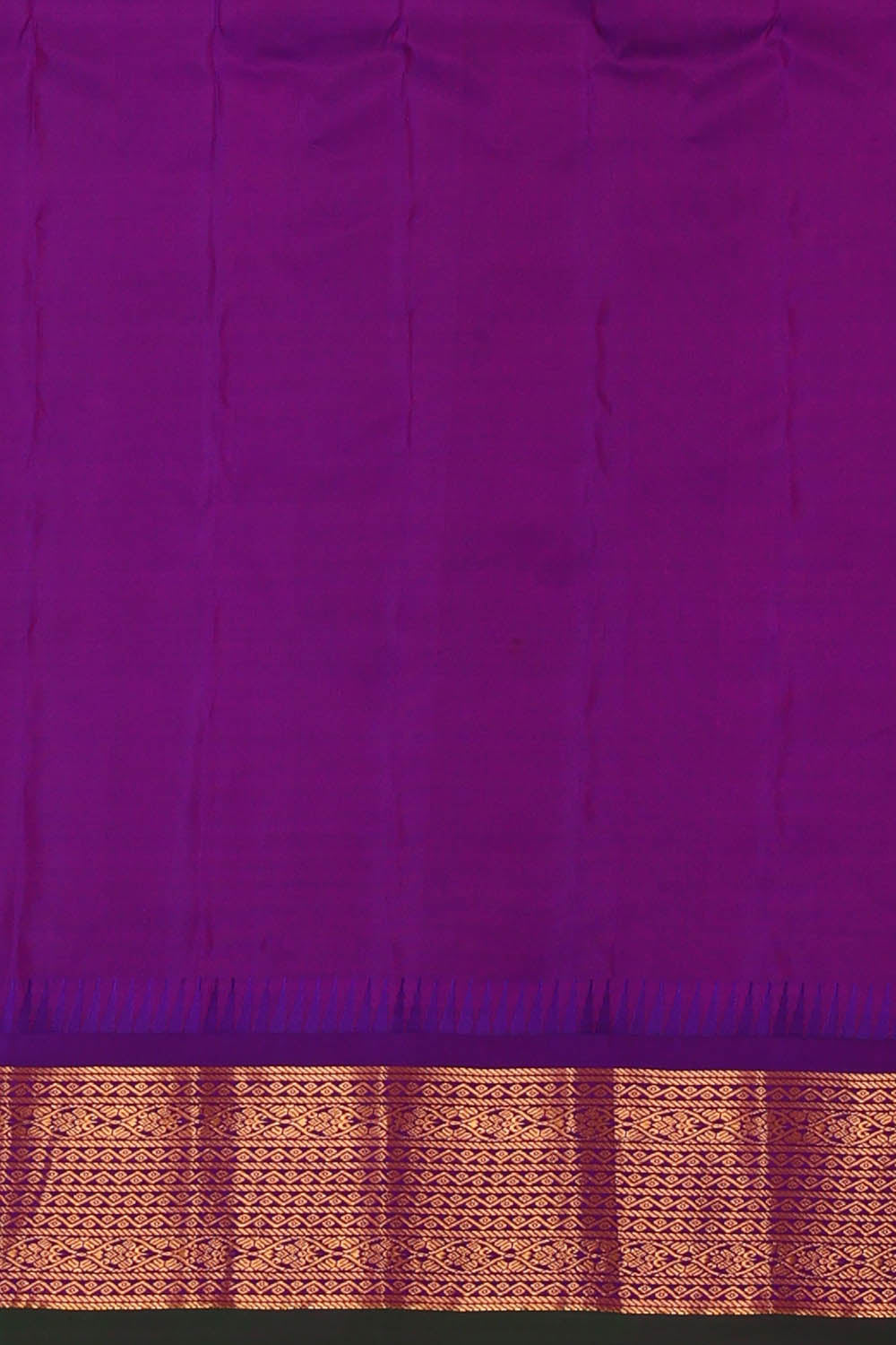 Image of Gadwal Silk Peach Saree