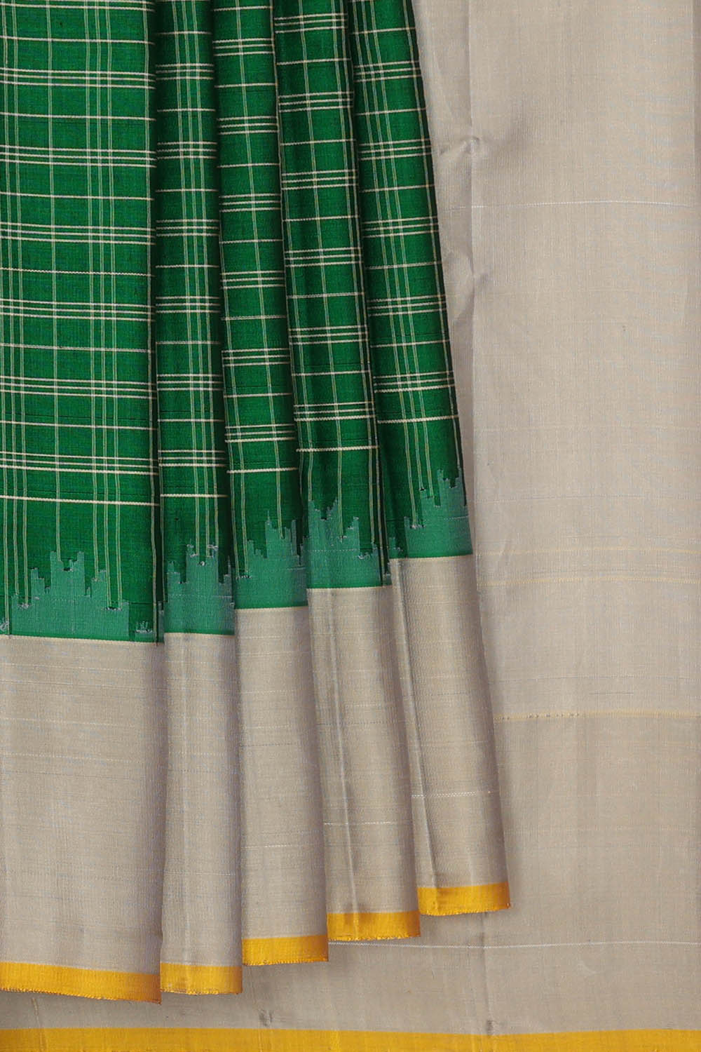 Image of Gadwal Silk Green Saree
