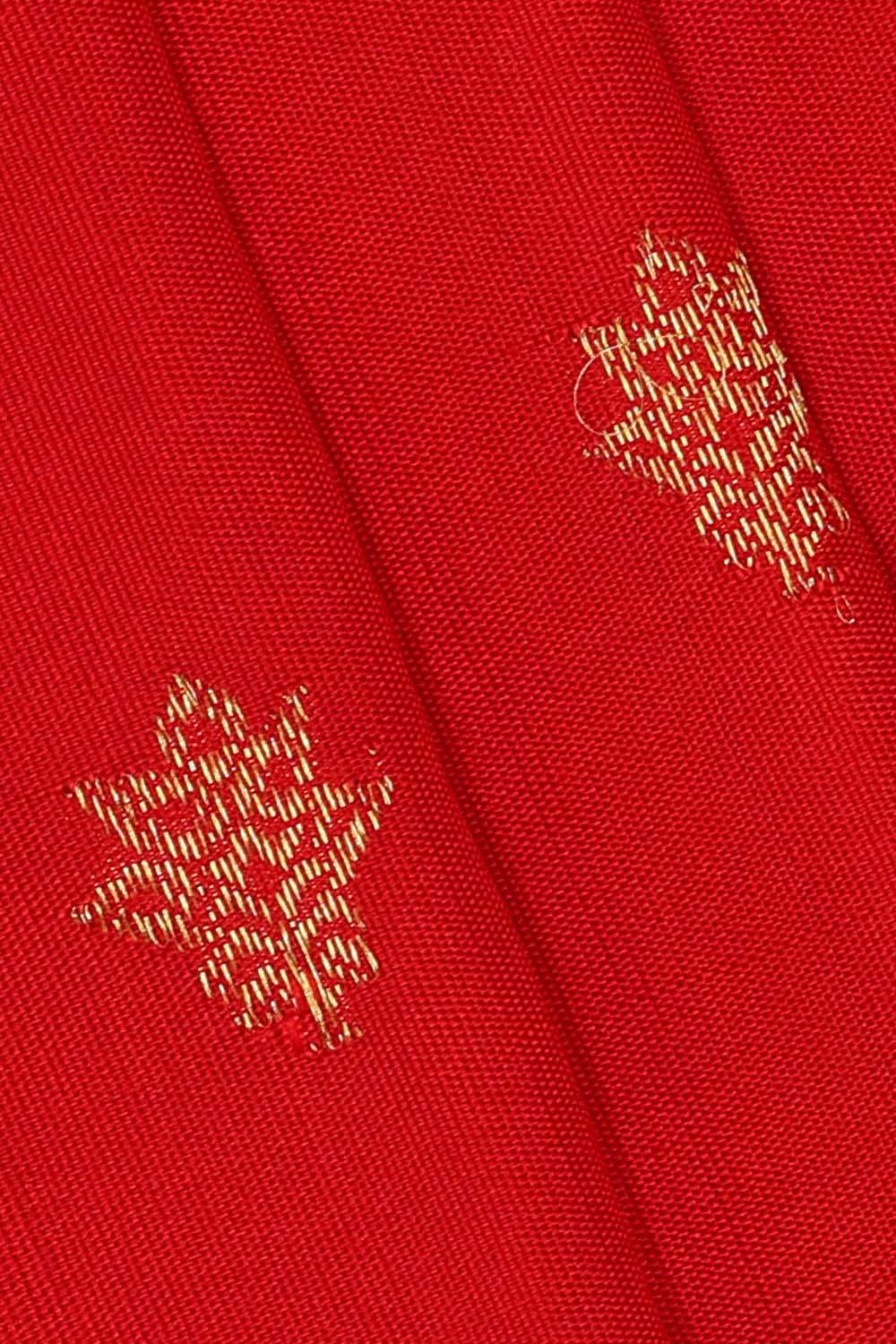 Image of Gadwal Silk Red Saree