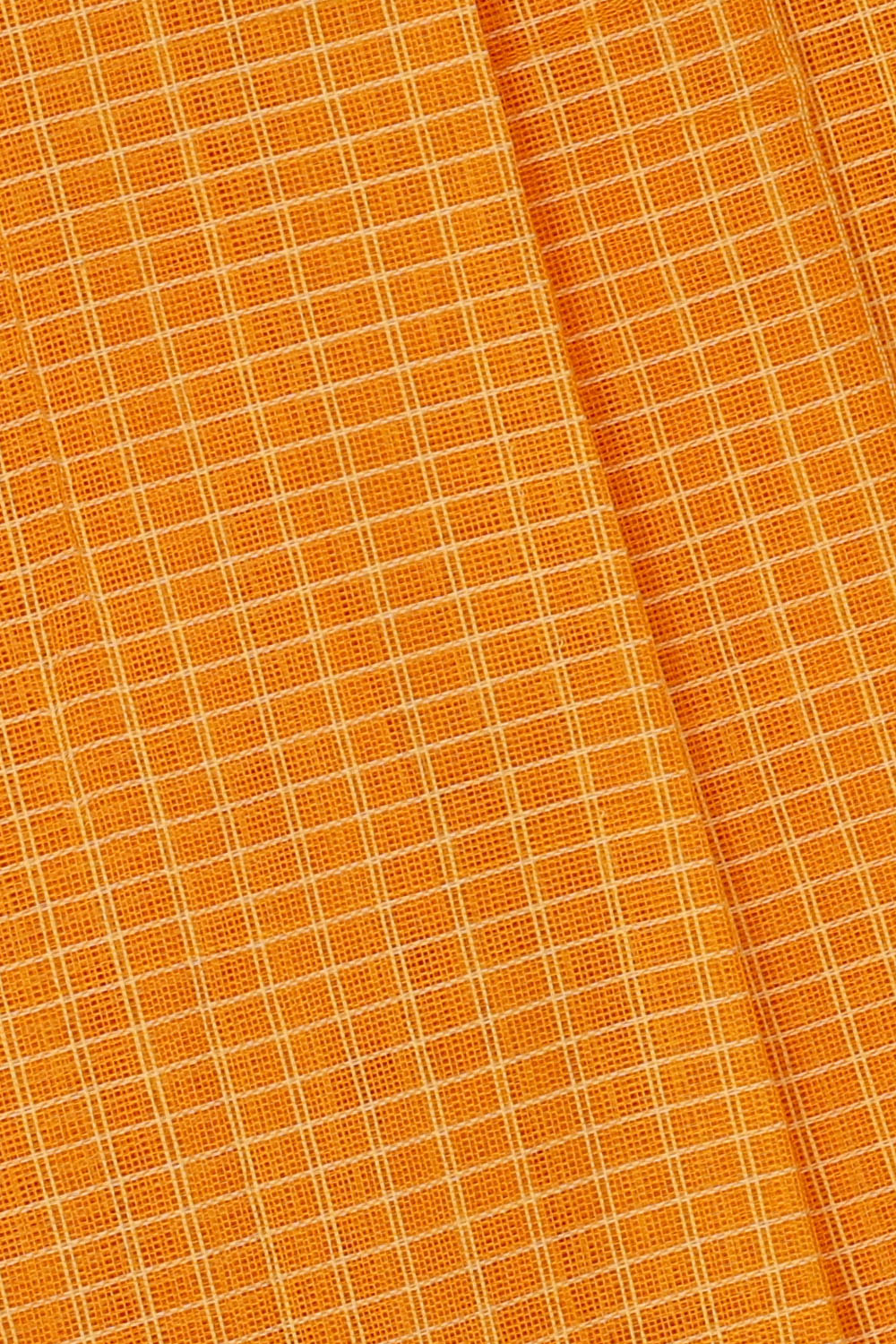 Image of Yellow Cotton Gadwal Saree