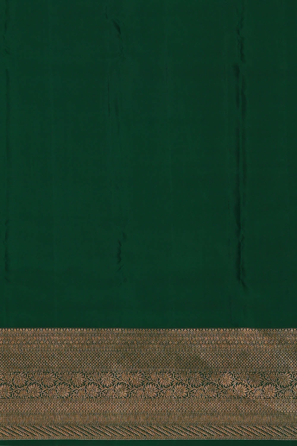 Image of Kanchipattu Silk Dark Green Saree