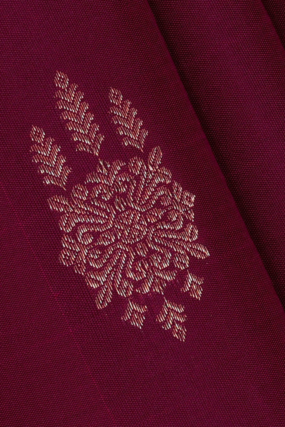 Image of Kanchipattu Silk Dark Magenta Saree