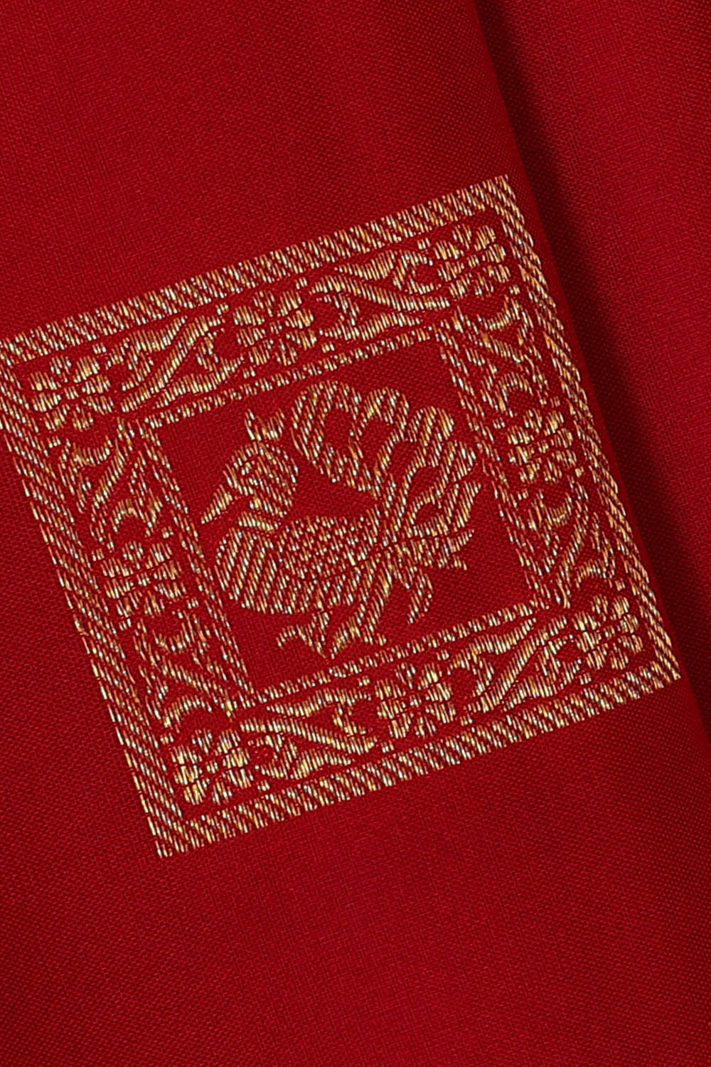 Image of Kanchipattu Silk Red Saree