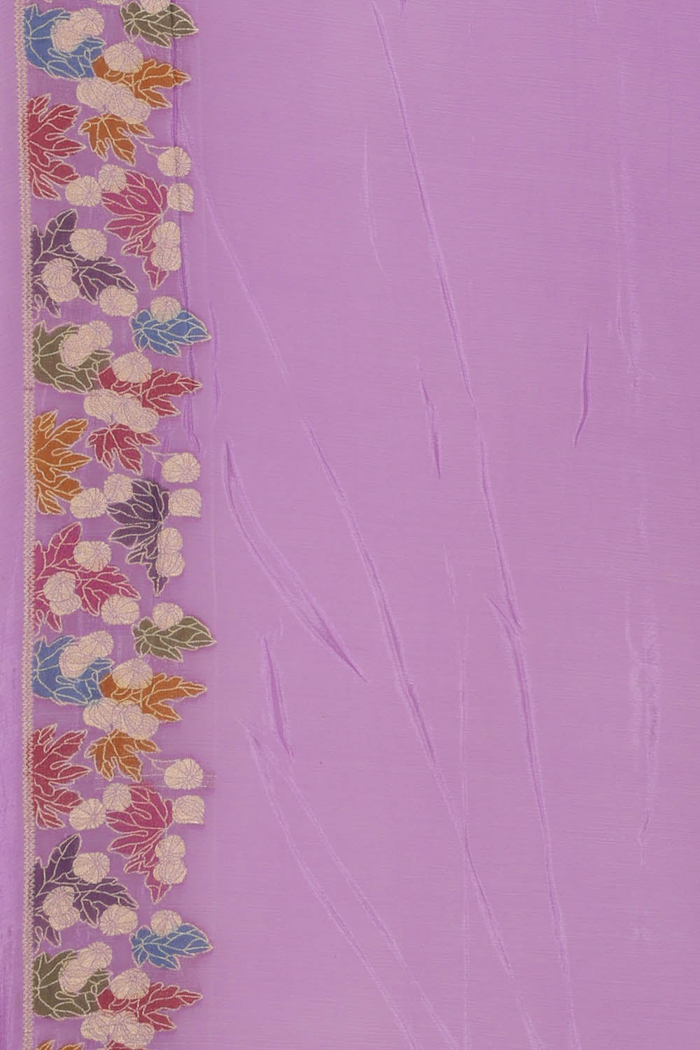Image of Crepe Lavender Saree