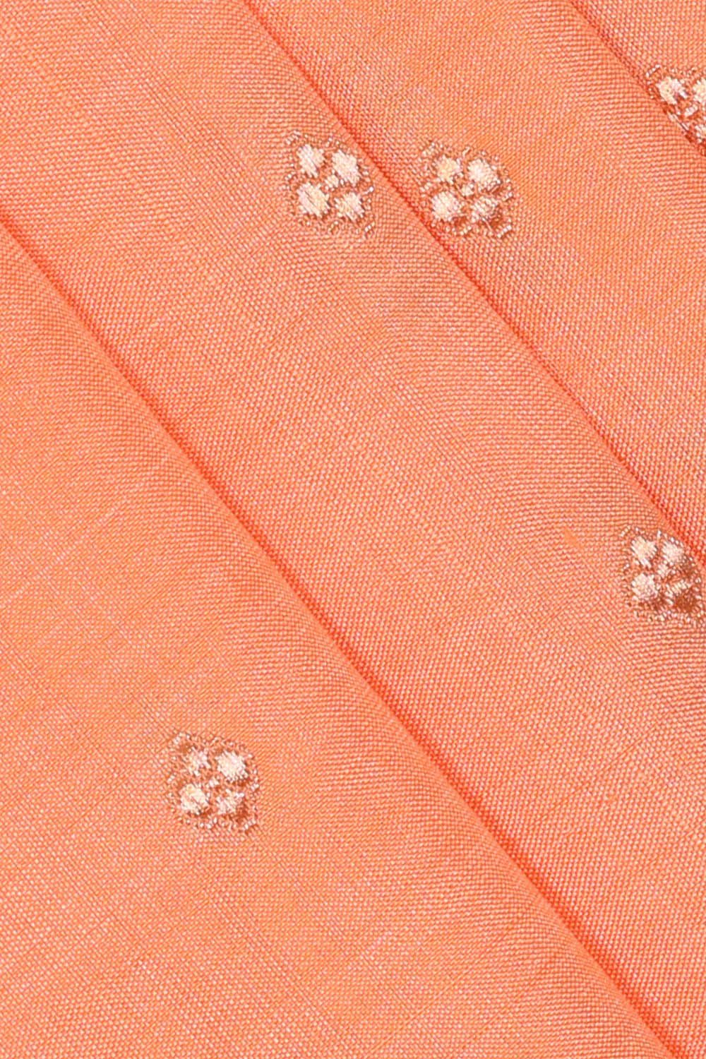 Image of Banarasi Silk Peach Saree
