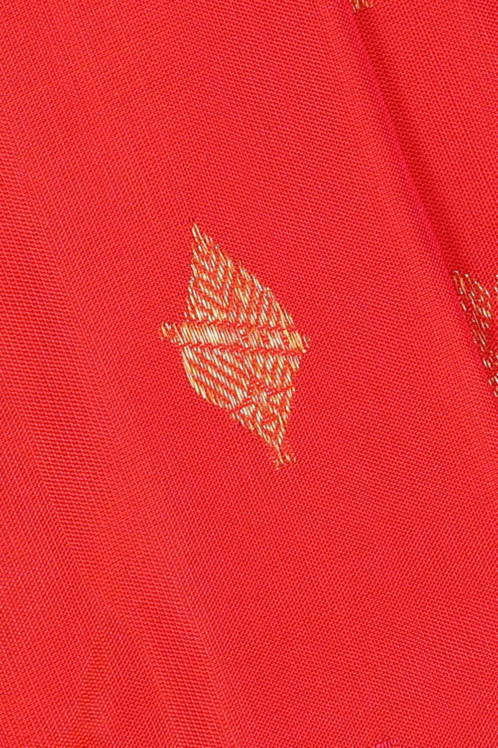 Image of Gadwal Silk Orange Saree