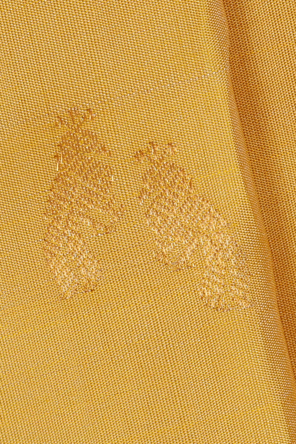 Image of Gadwal Silk Light Yellow Saree