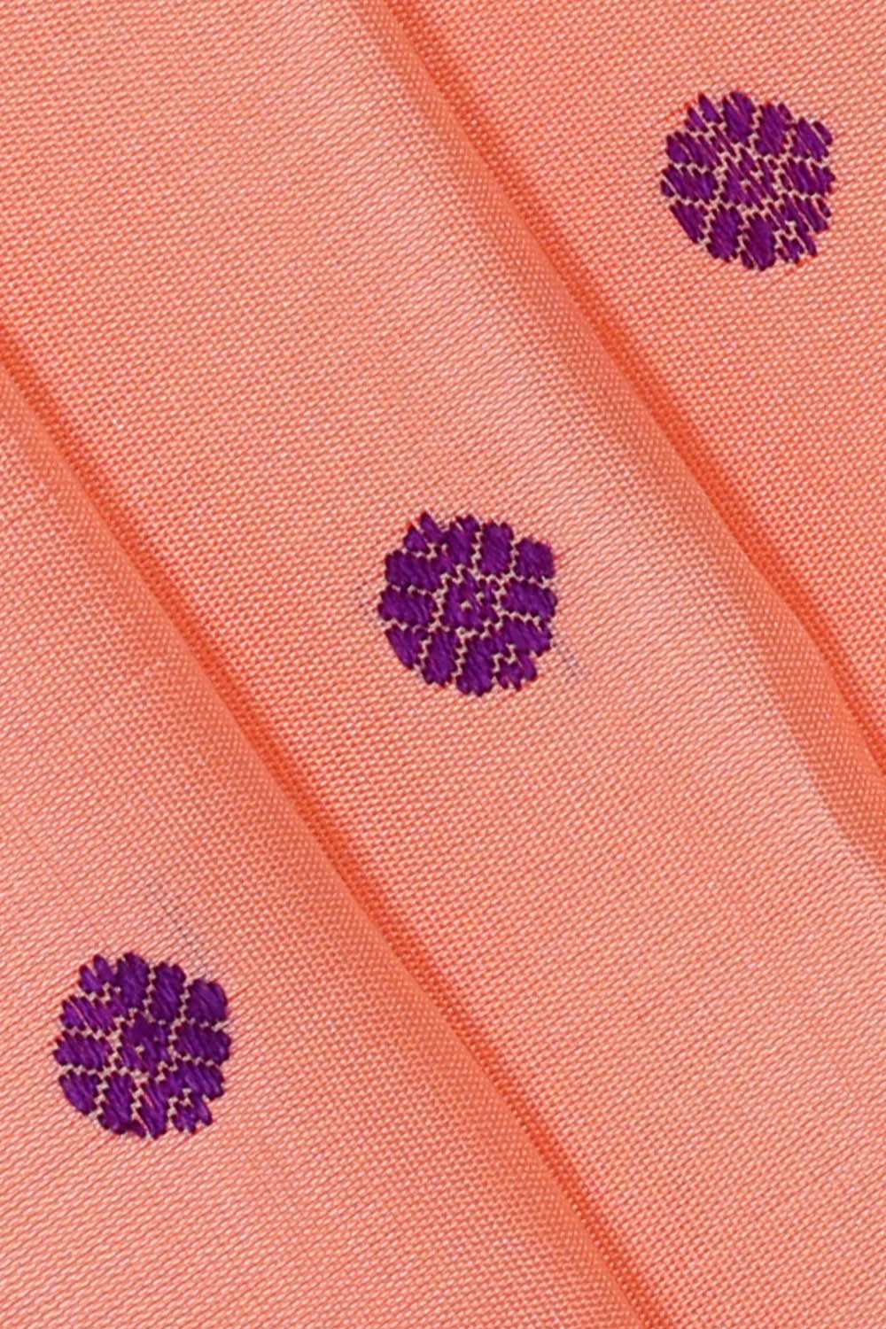 Image of Peach Gadwal Silk Saree