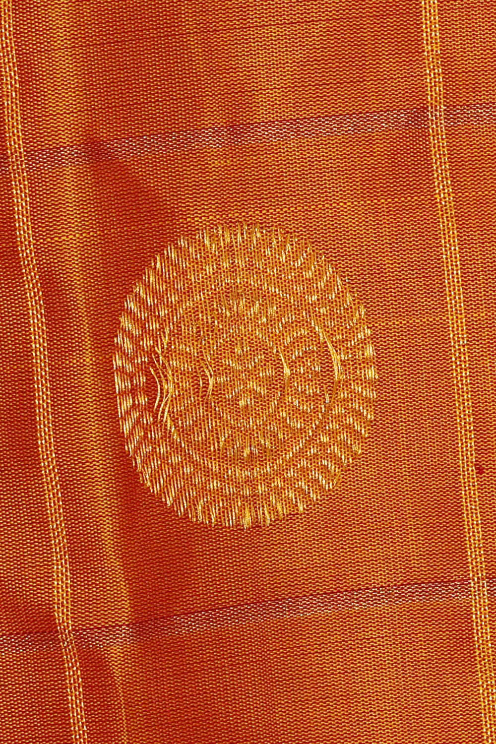 Image of Gadwal Silk Orange Saree