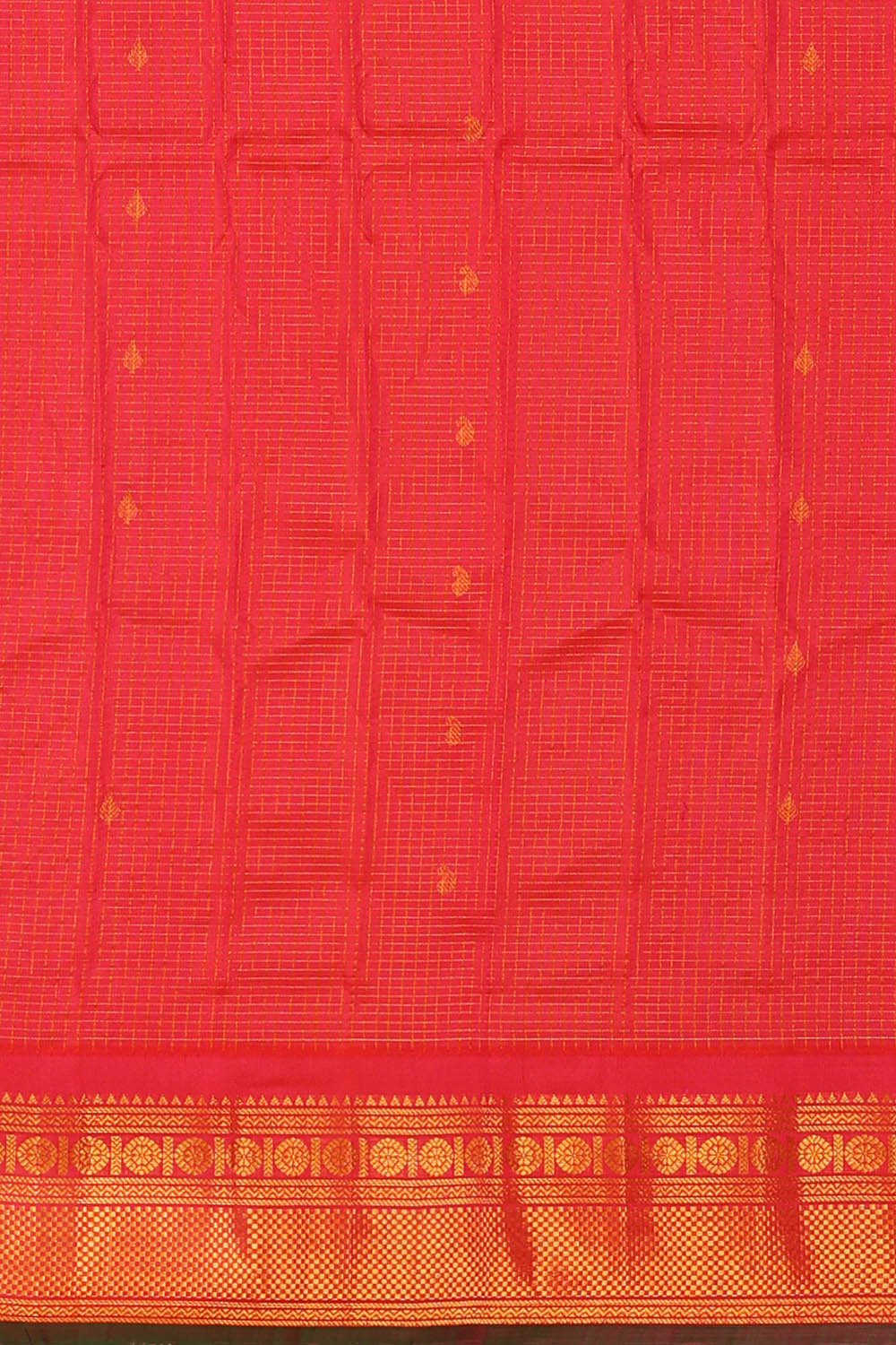 Image of Gadwal Silk Pink Saree