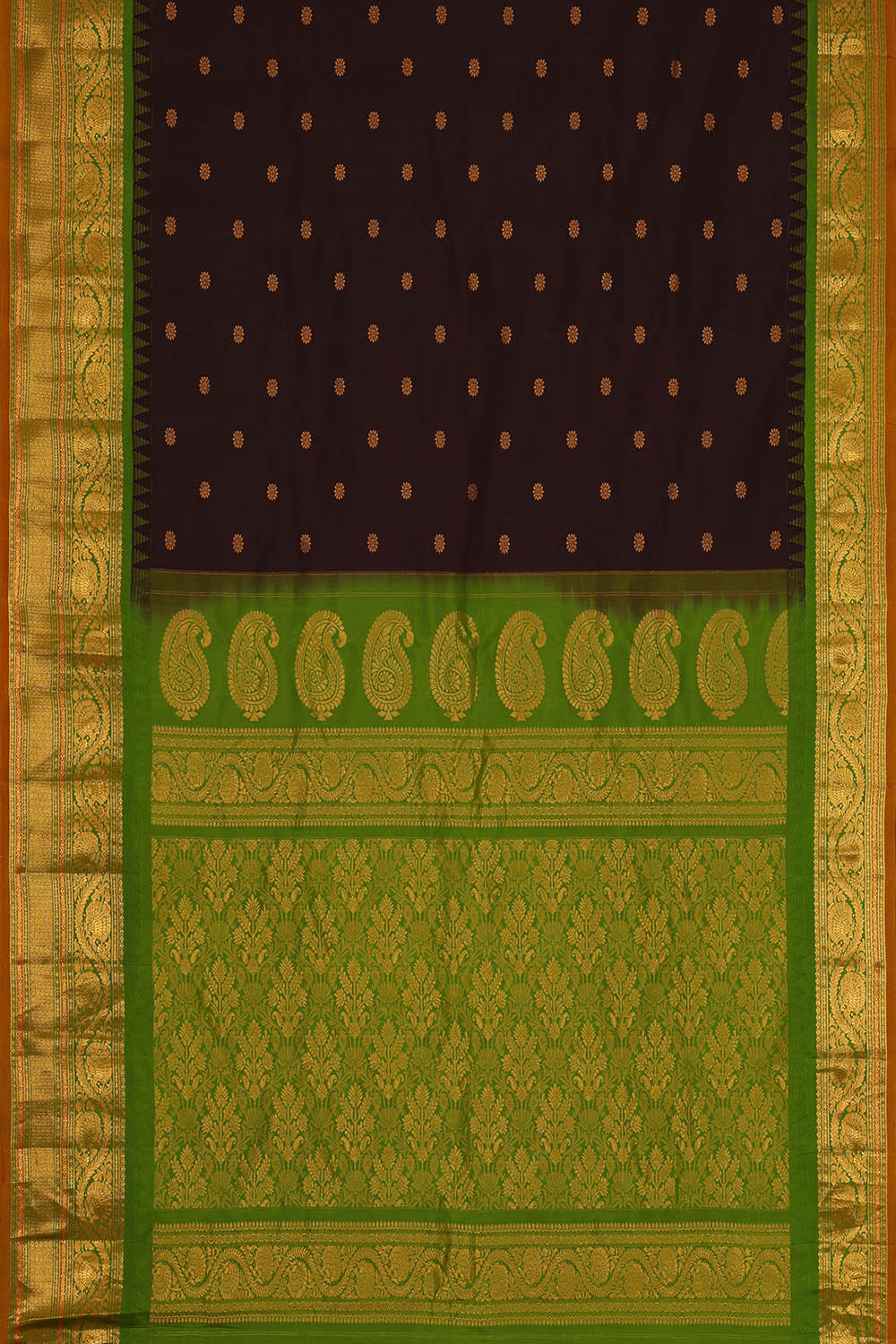 Image of Gadwal Silk Violet Saree