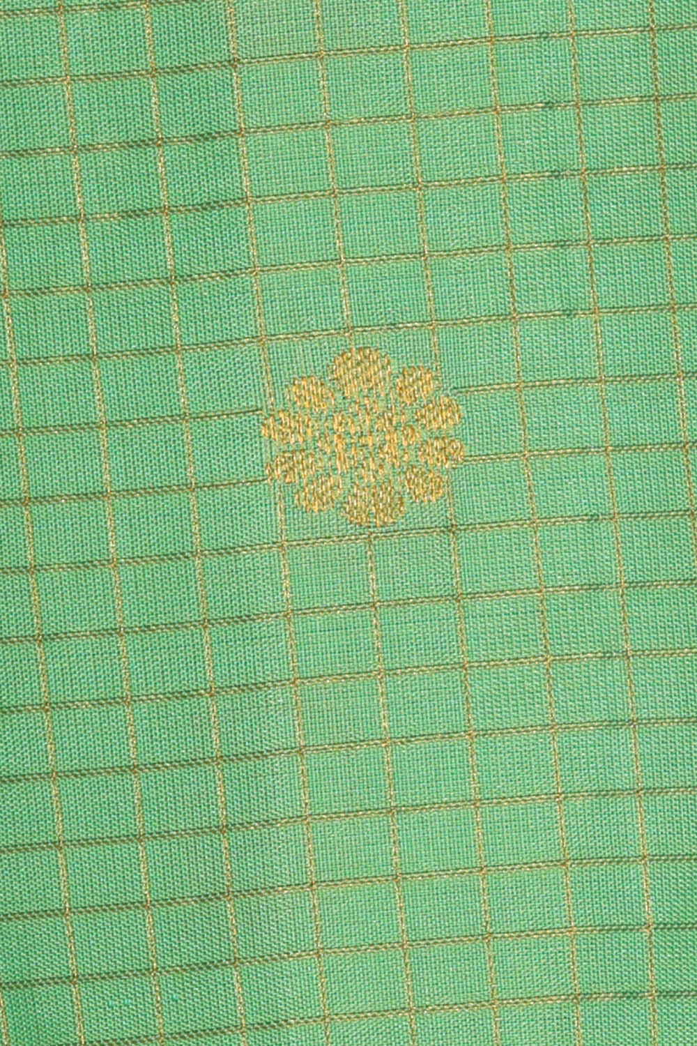 Image of Gadwal Silk Pastel Green Saree