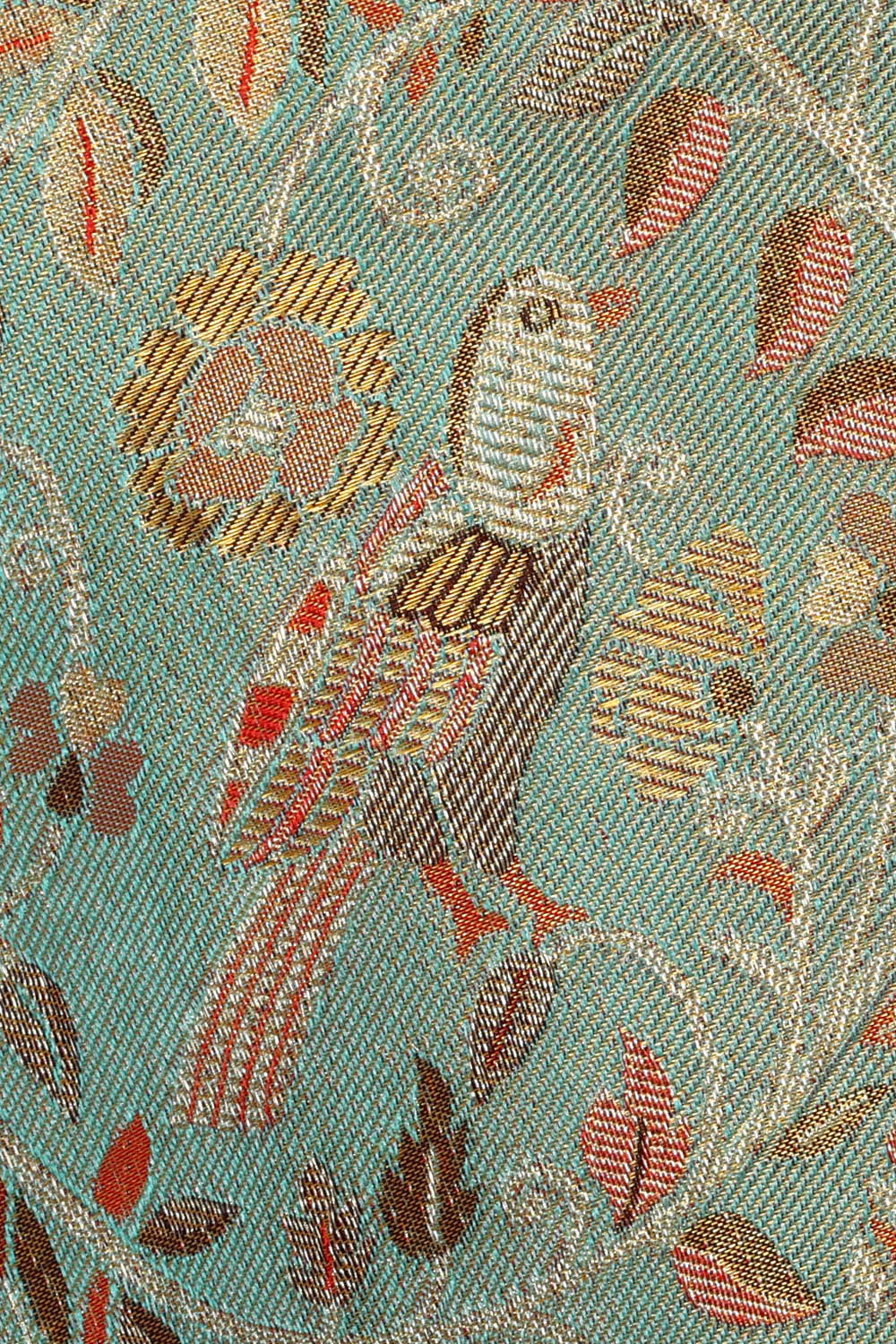Image of Kanchipattu Tissue Silk Teal Blue Saree