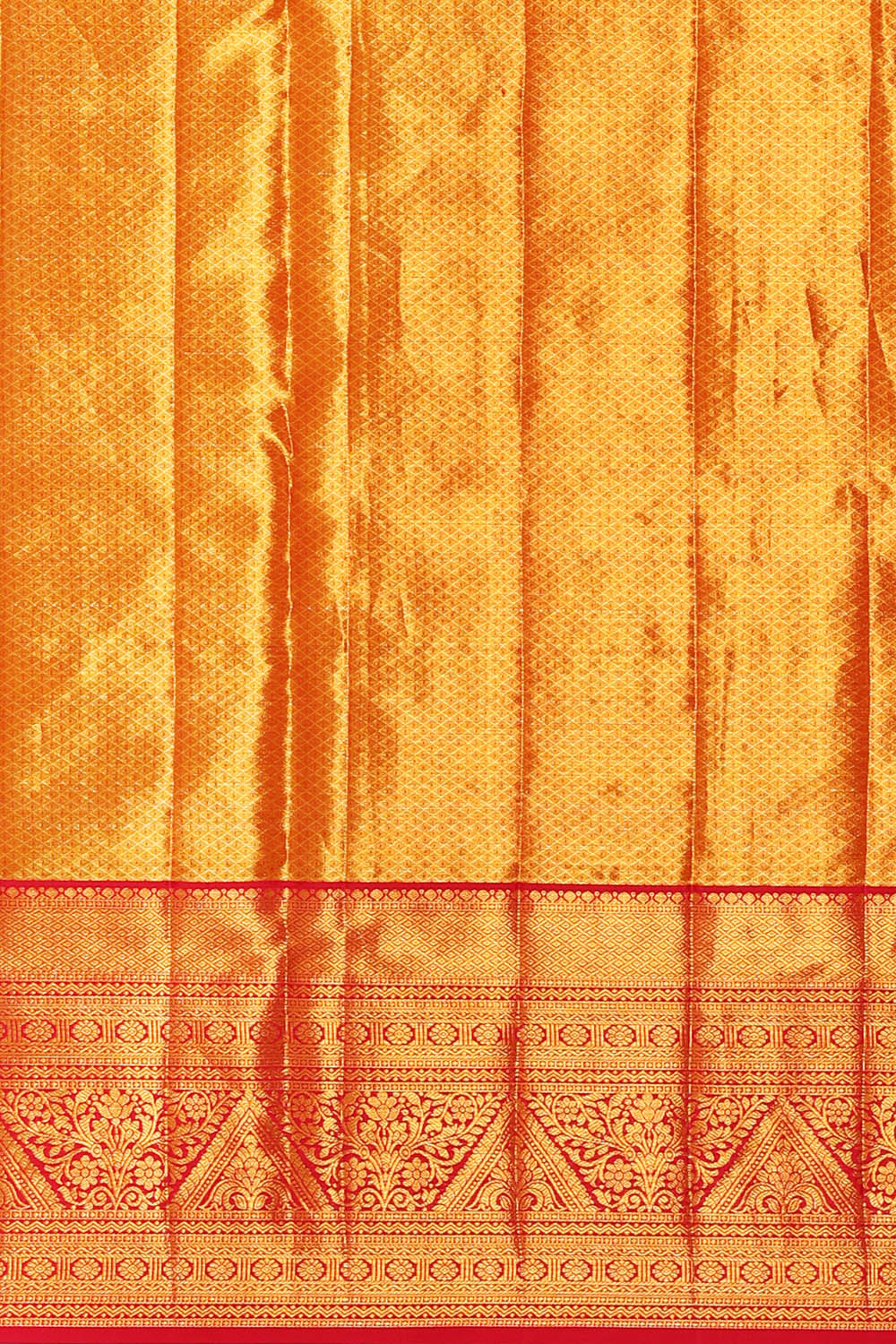 Image of Kanchipattu Tissue Brocade Cream Saree