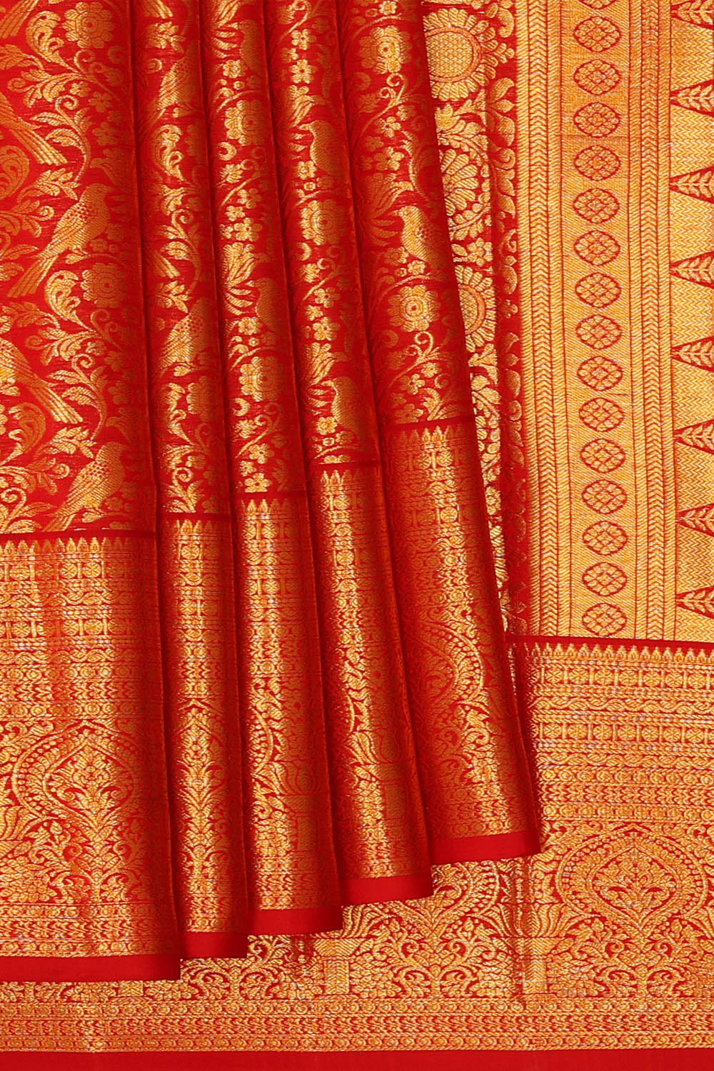 Image of Kanchipattu Brocade Red Saree