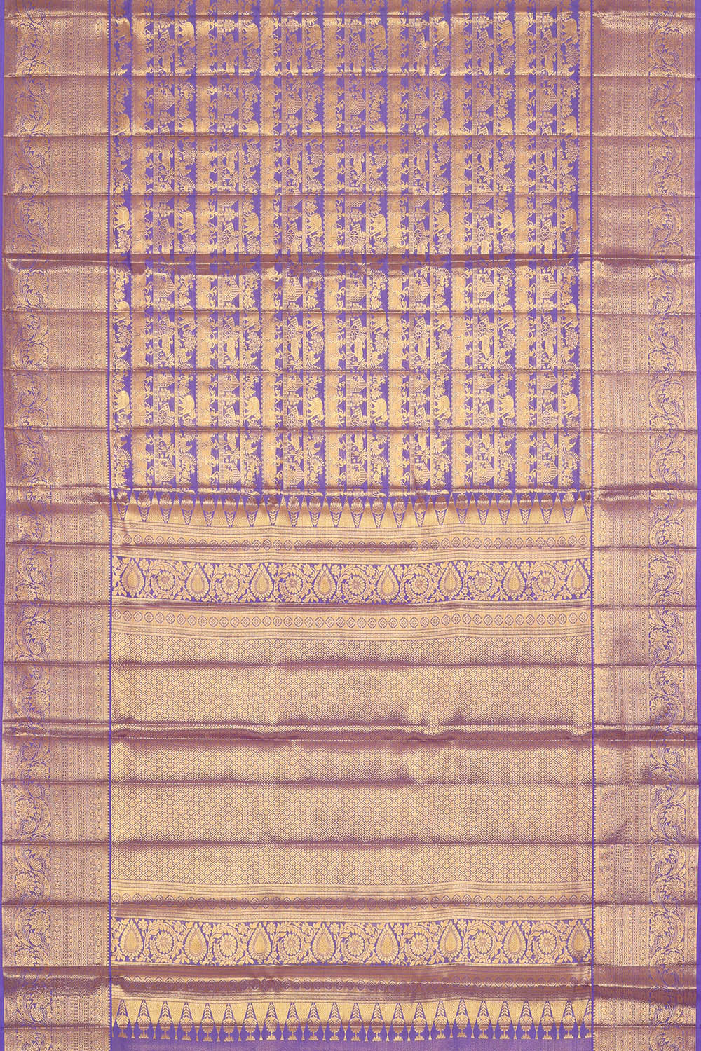 Image of Kanchipattu Tissue Silk Lavender Saree