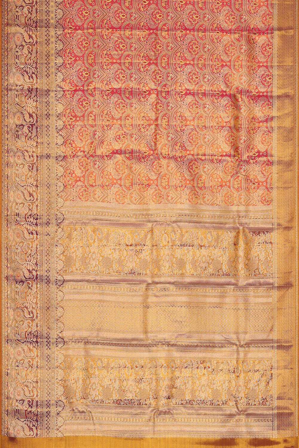 Image of Kanchipattu Tissue Silk Pink Saree