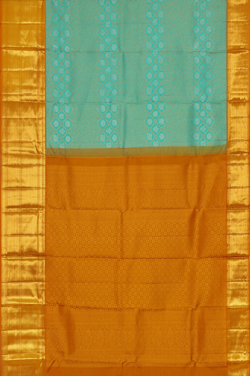 Image of Kanchipattu Silk Sea Blue Saree