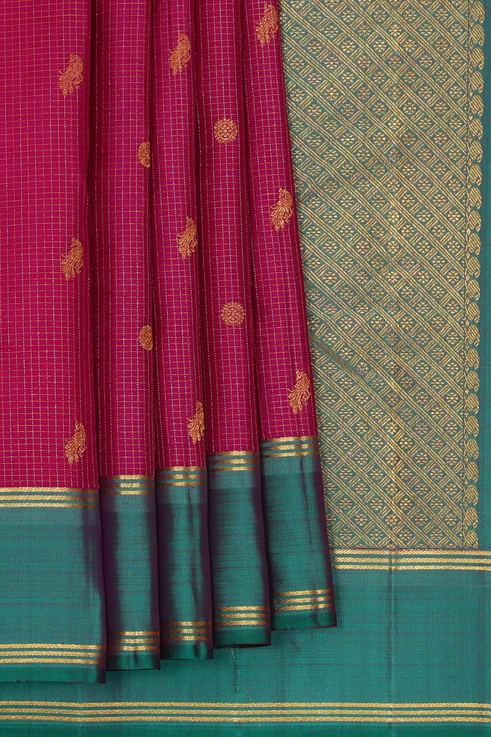 Image of Arani Silk Magenta Saree