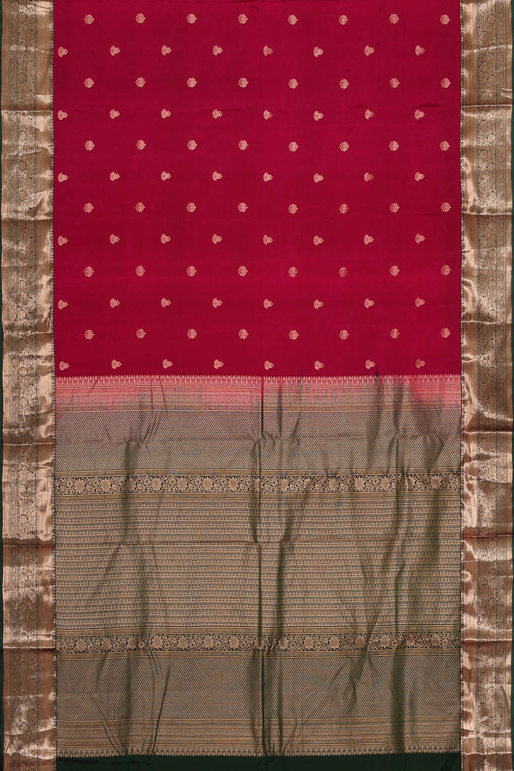 Image of Kanchipattu Silk Magenta Pink Saree