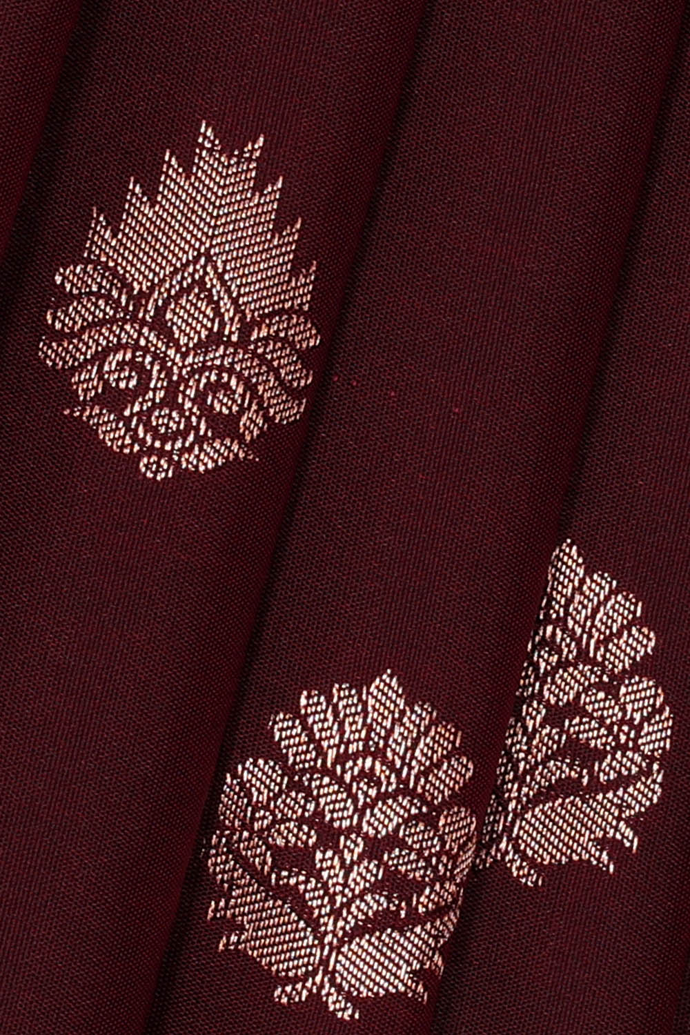 Image of Kanchipattu Silk Dark Brown Saree