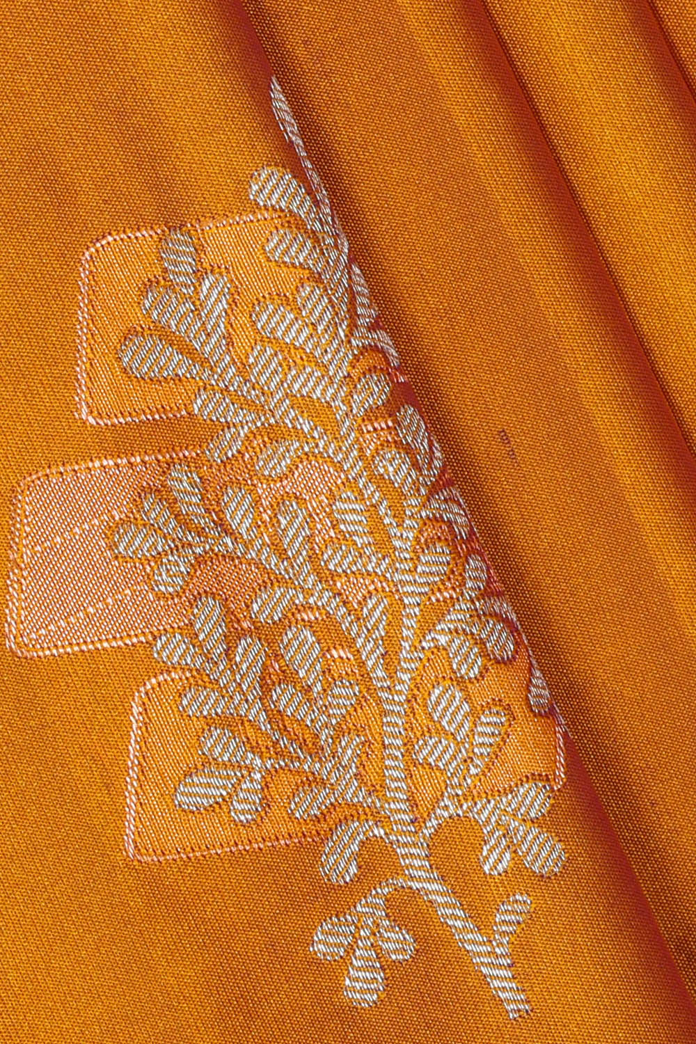 Image of Kanchipattu Silk Mustard Yellow Saree