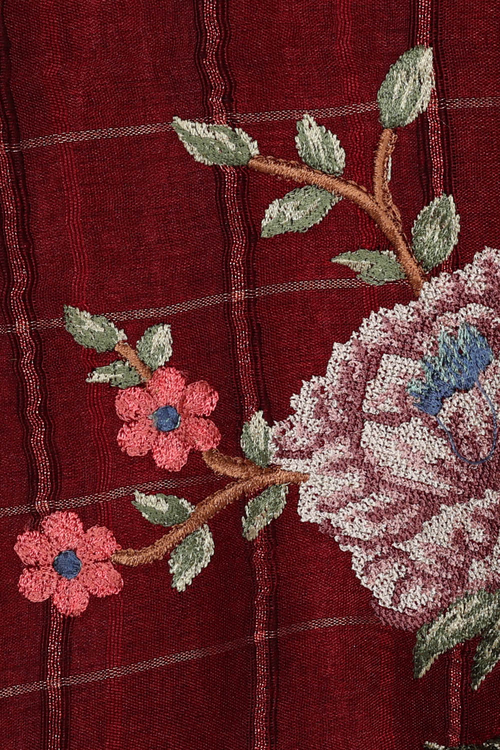 Image of Maroon Silk Saree