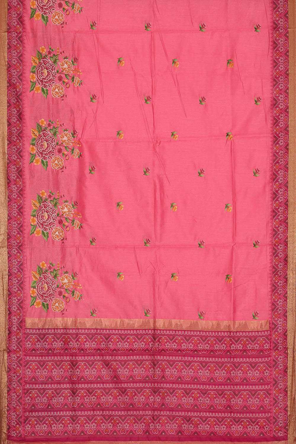 Image of Pink Silk Saree