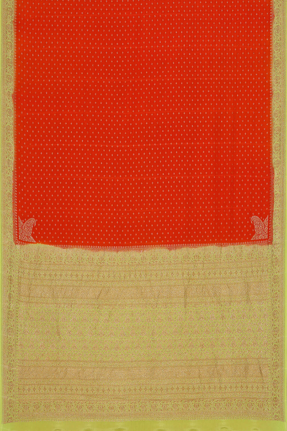Image of Banarasi Crepe Silk Red Saree