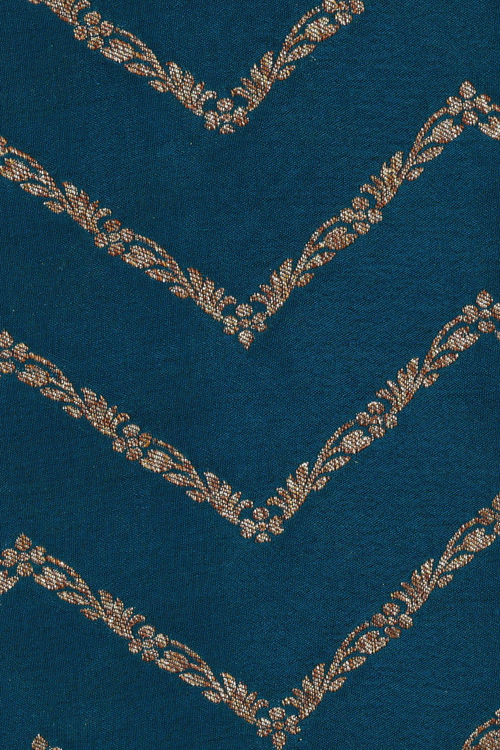 Image of Banarasi Crepe Silk Blue Saree