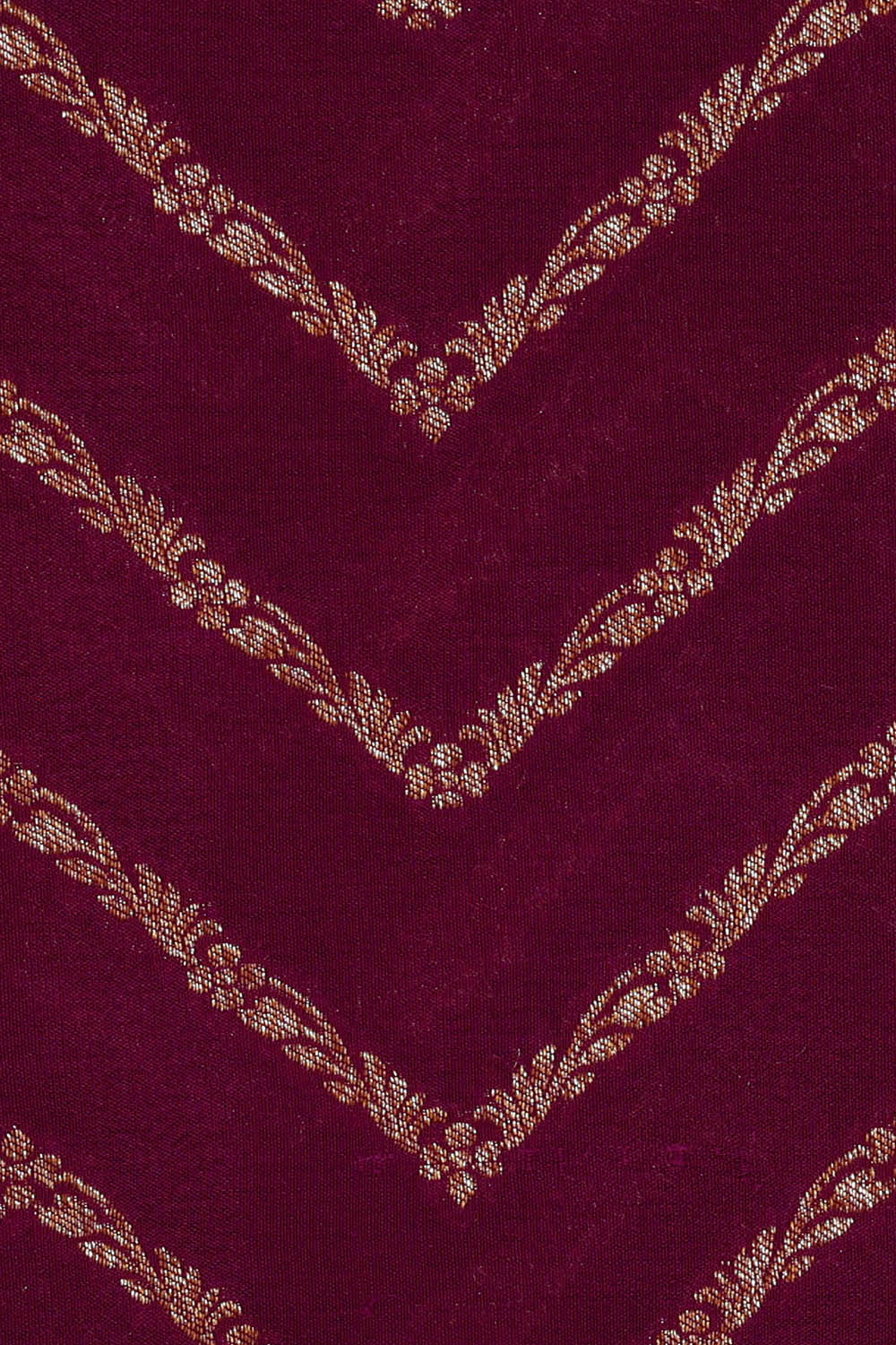 Image of Banarasi Crepe Silk Dark Magenta Saree