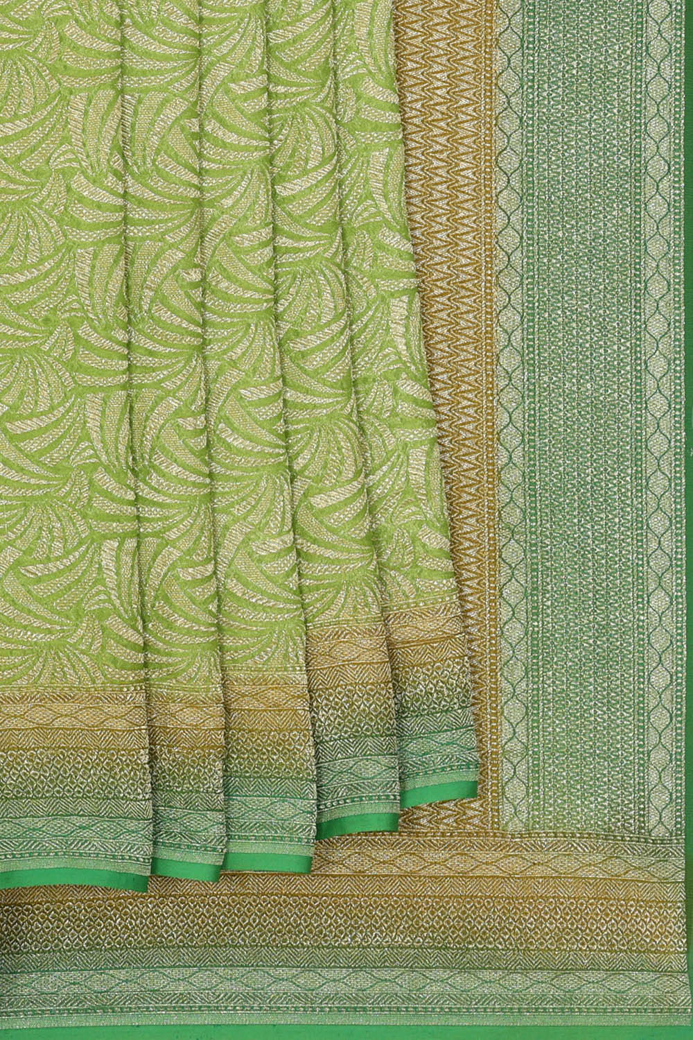 Image of Georgette Light Green Saree