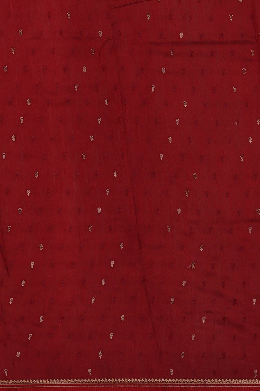Image of Tussar Silk Maroon Saree