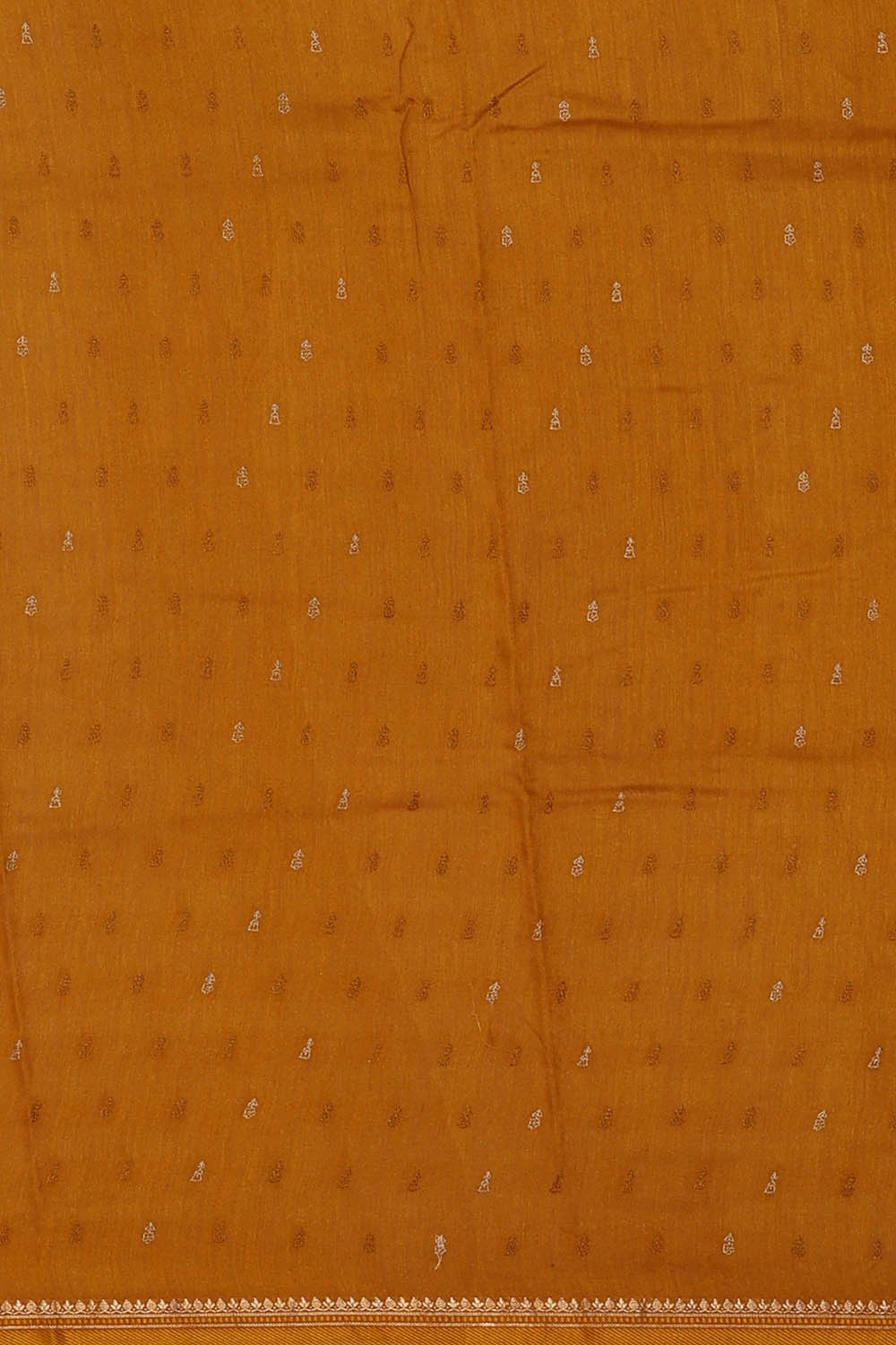 Image of Tussar Silk Yellow Saree