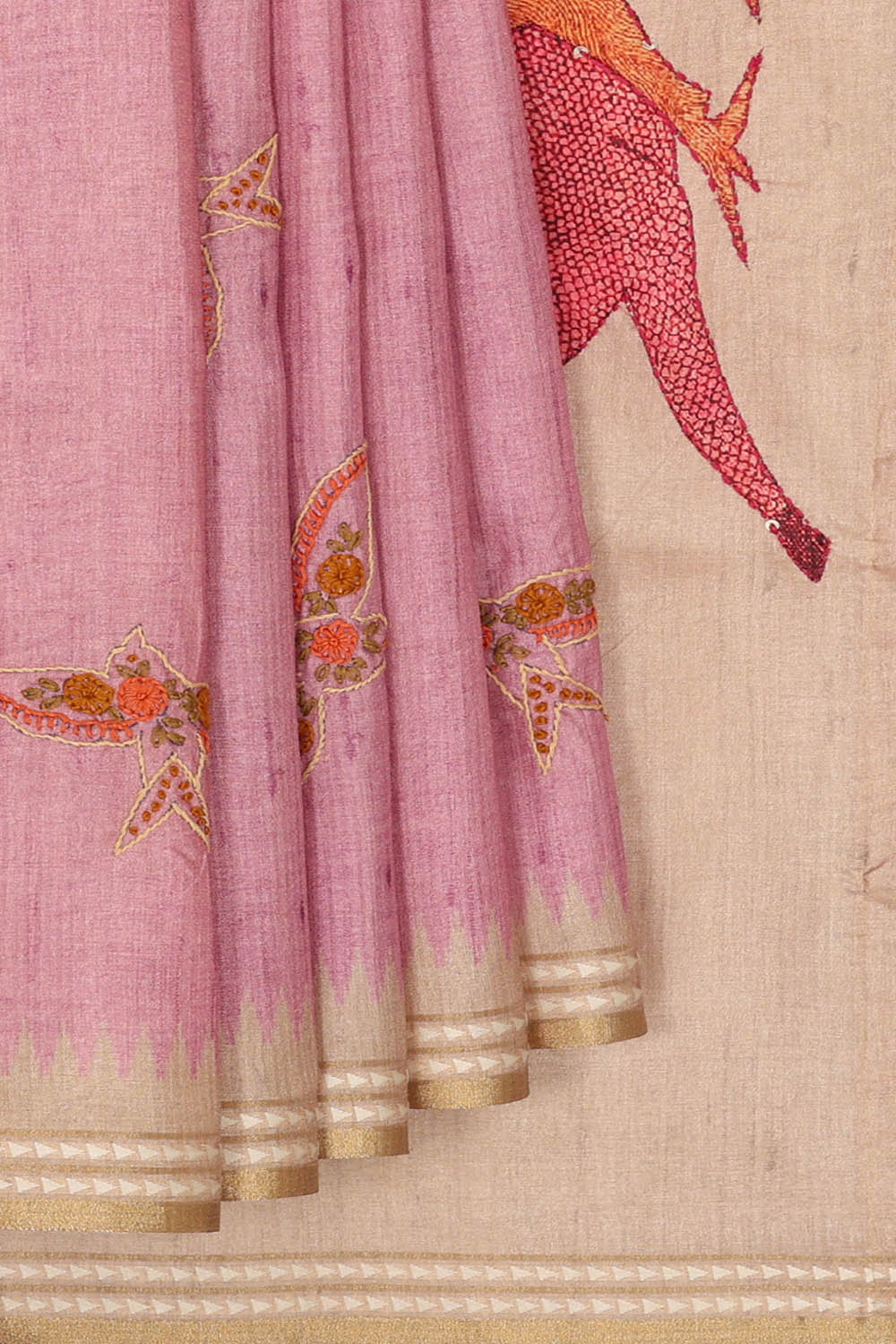 Image of Lavender Silk Saree