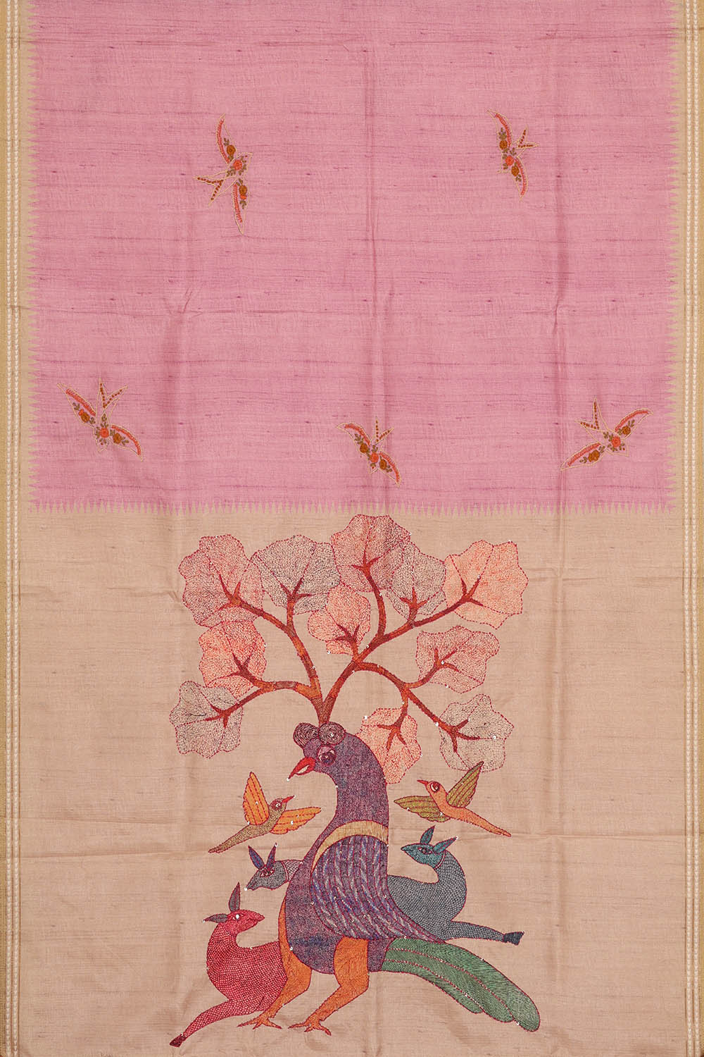 Image of Lavender Silk Saree