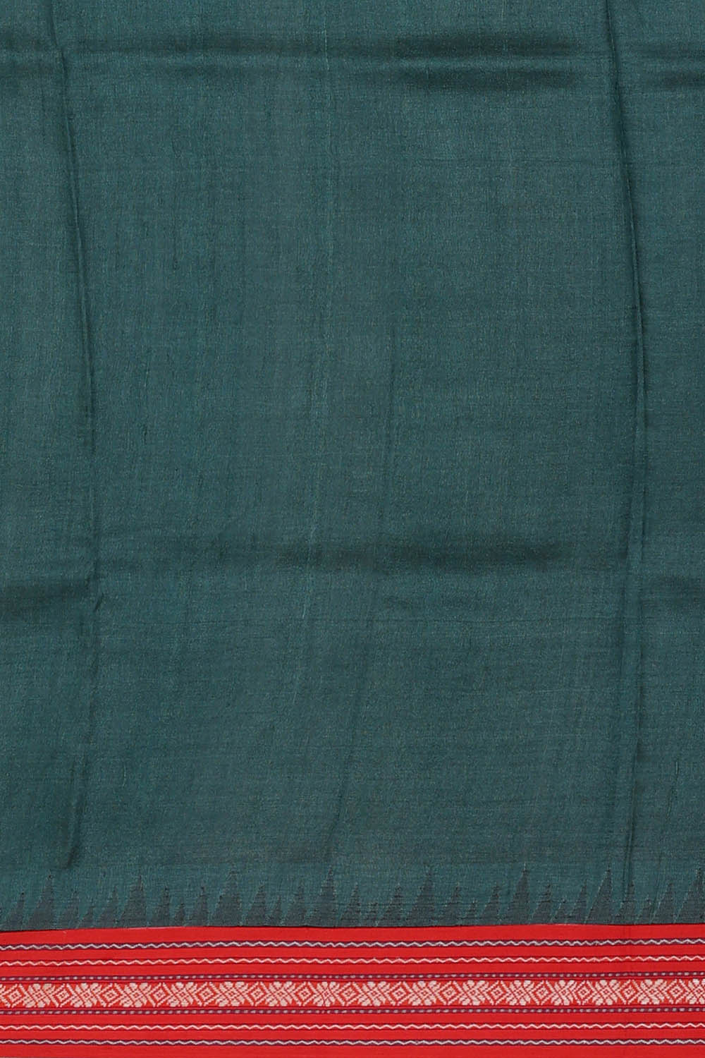 Image of Tussar Silk Teal Blue Saree
