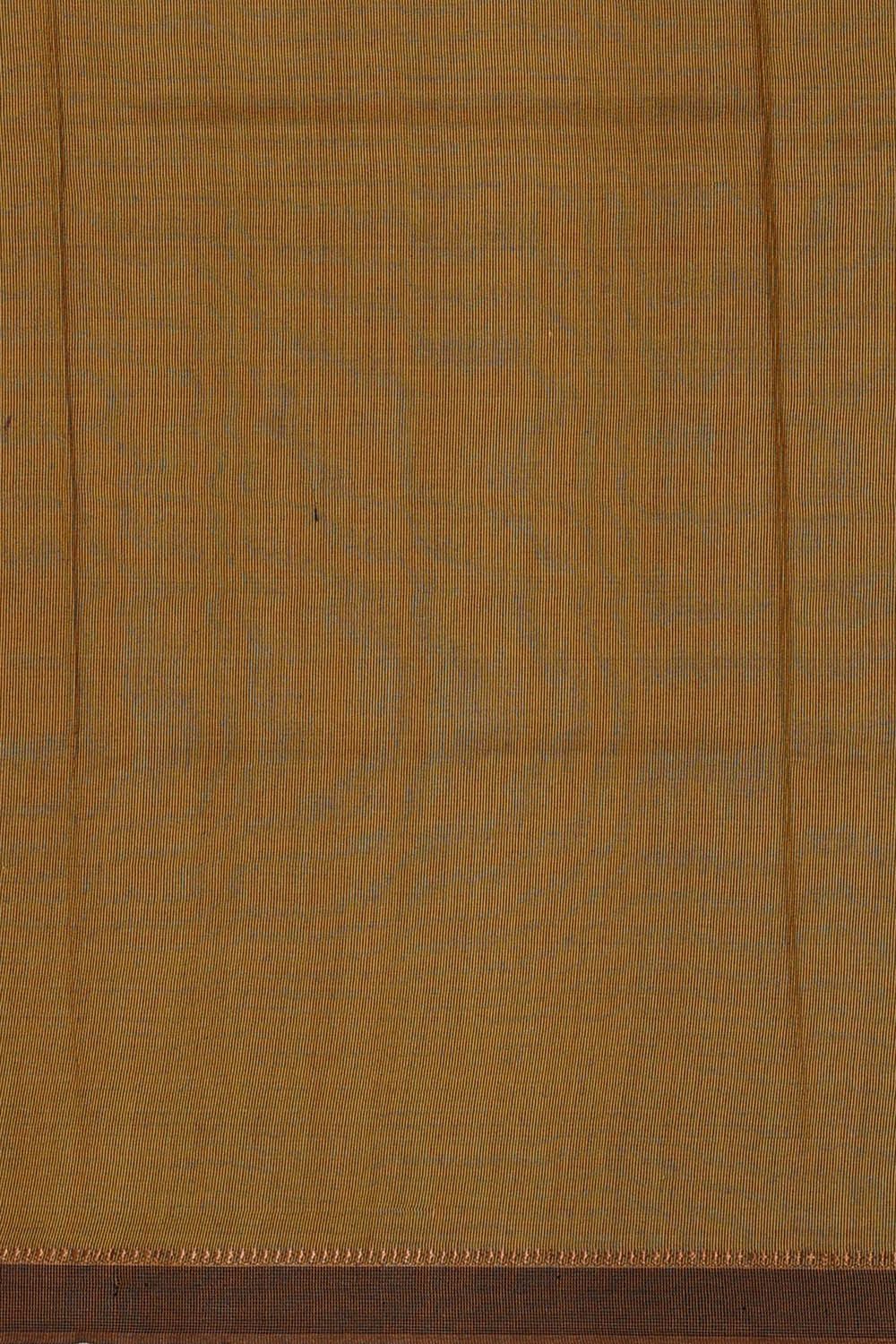 Image of Tussar Silk Yellow Saree