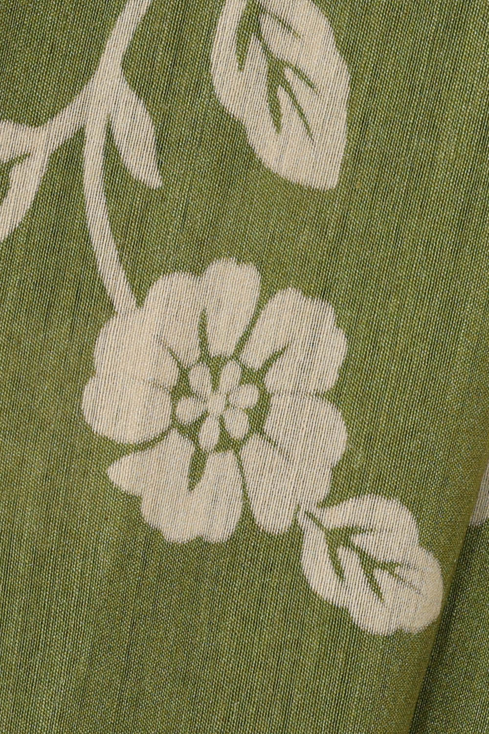 Image of Moonga Tussar Silk Green Saree