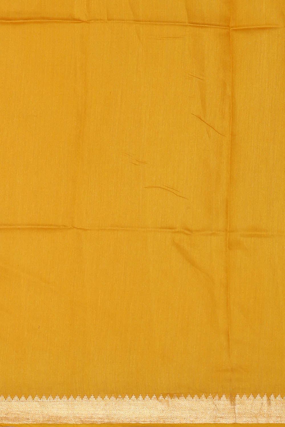 Image of Moonga Tussar Silk Yellow Saree