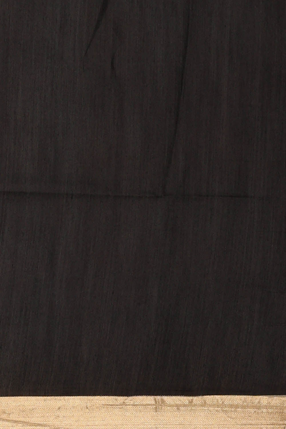Image of Moonga Tussar Silk Black Saree