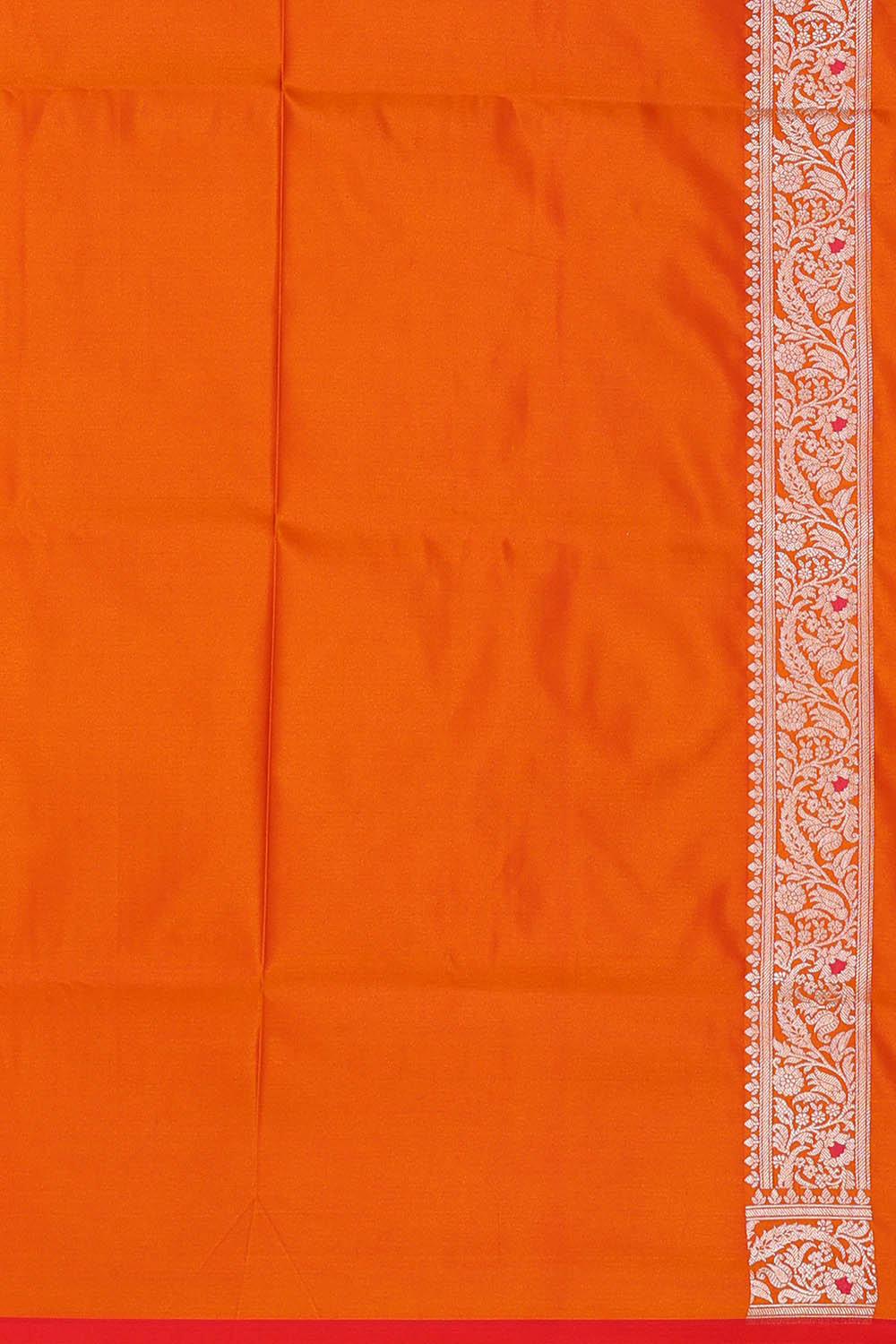 Image of Banarasi Silk Orange Saree