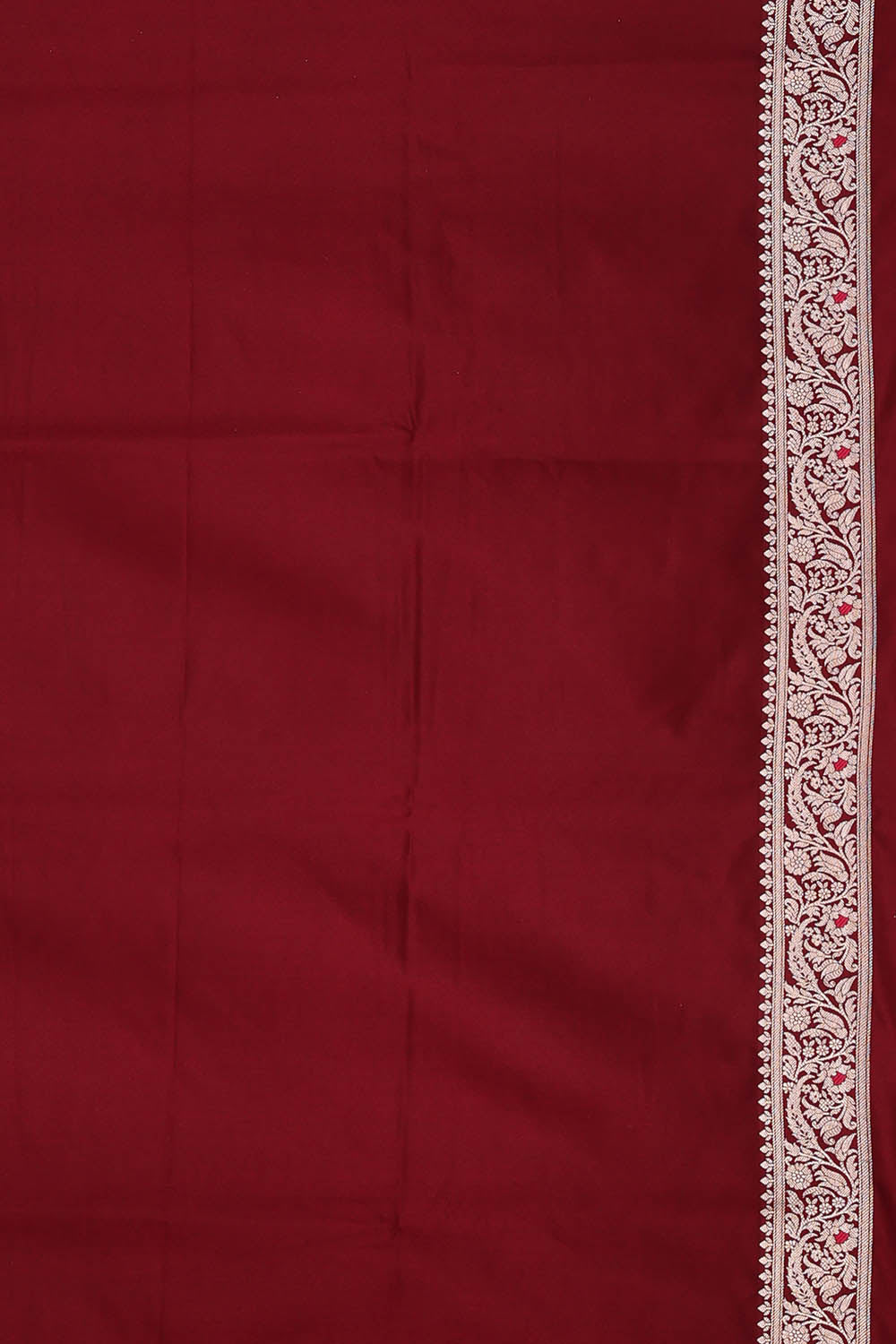 Image of Banarasi Silk Maroon Saree