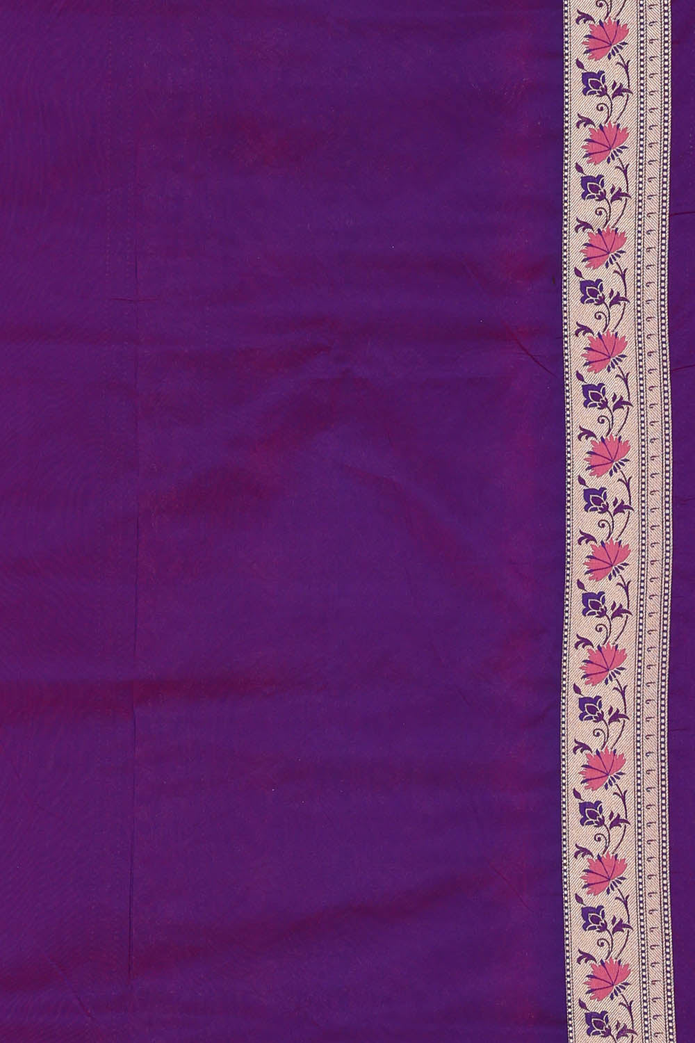 Image of Banarasi Silk Indigo Violet Saree