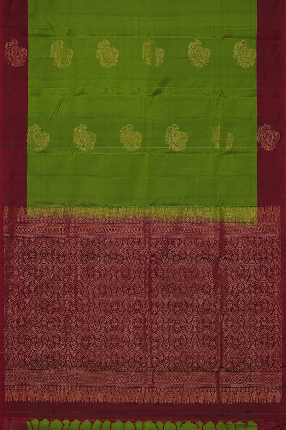 Image of Kanchipattu Silk Green Saree