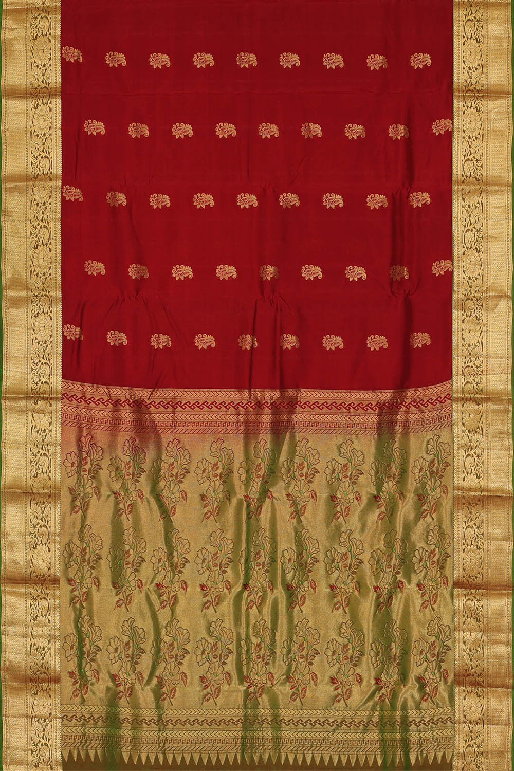 Image of Kanchipattu Silk Maroon Saree
