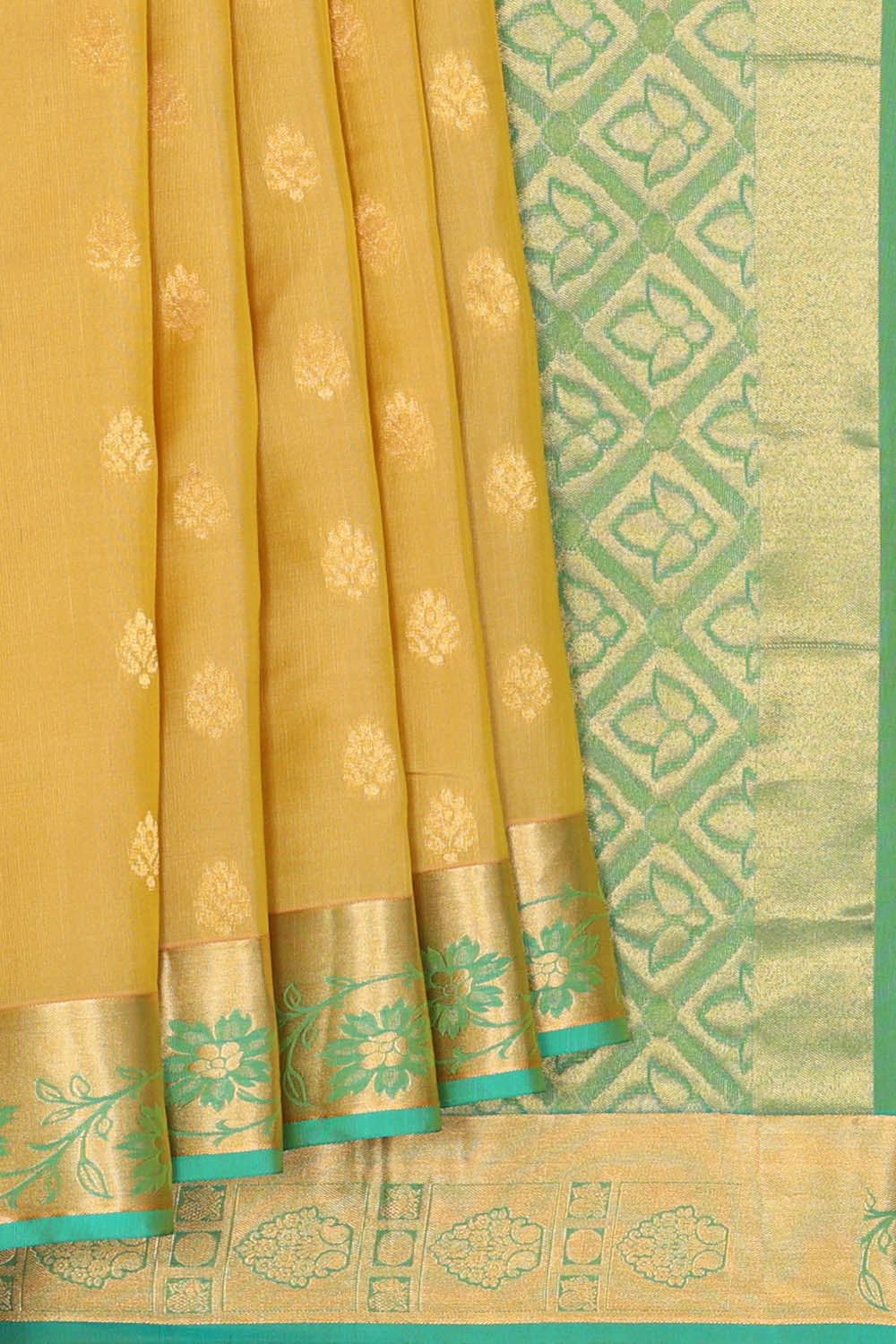 Image of Beige South Silk Saree