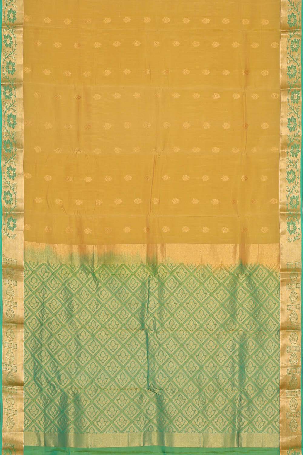 Image of Beige South Silk Saree