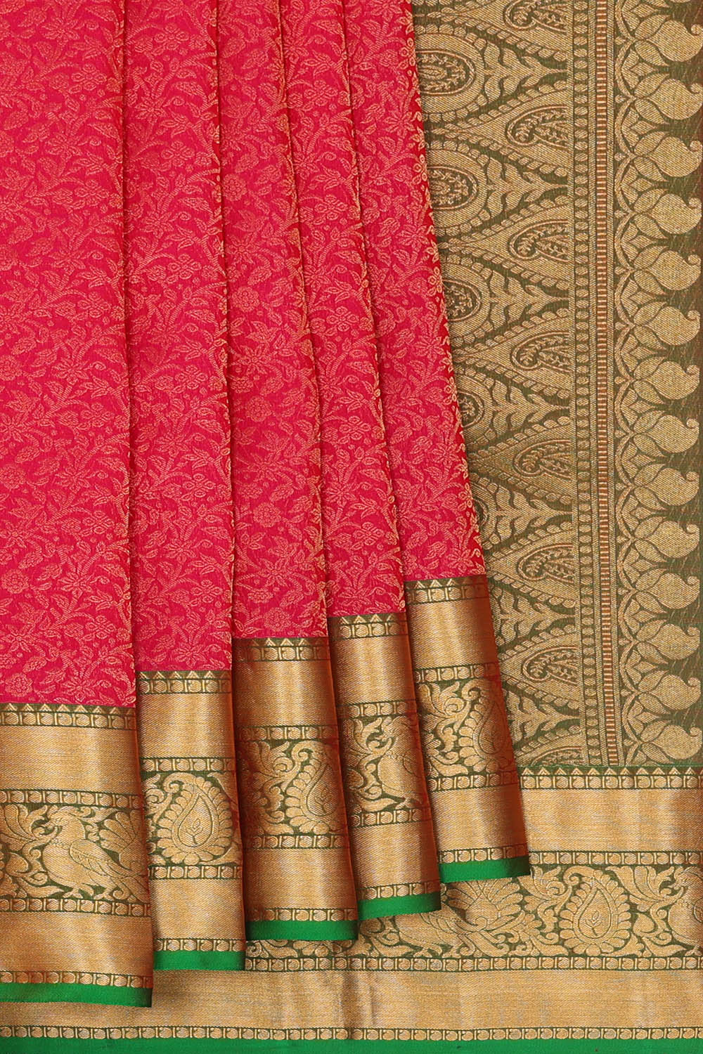 Image of Kanchipattu Silk Pink Saree