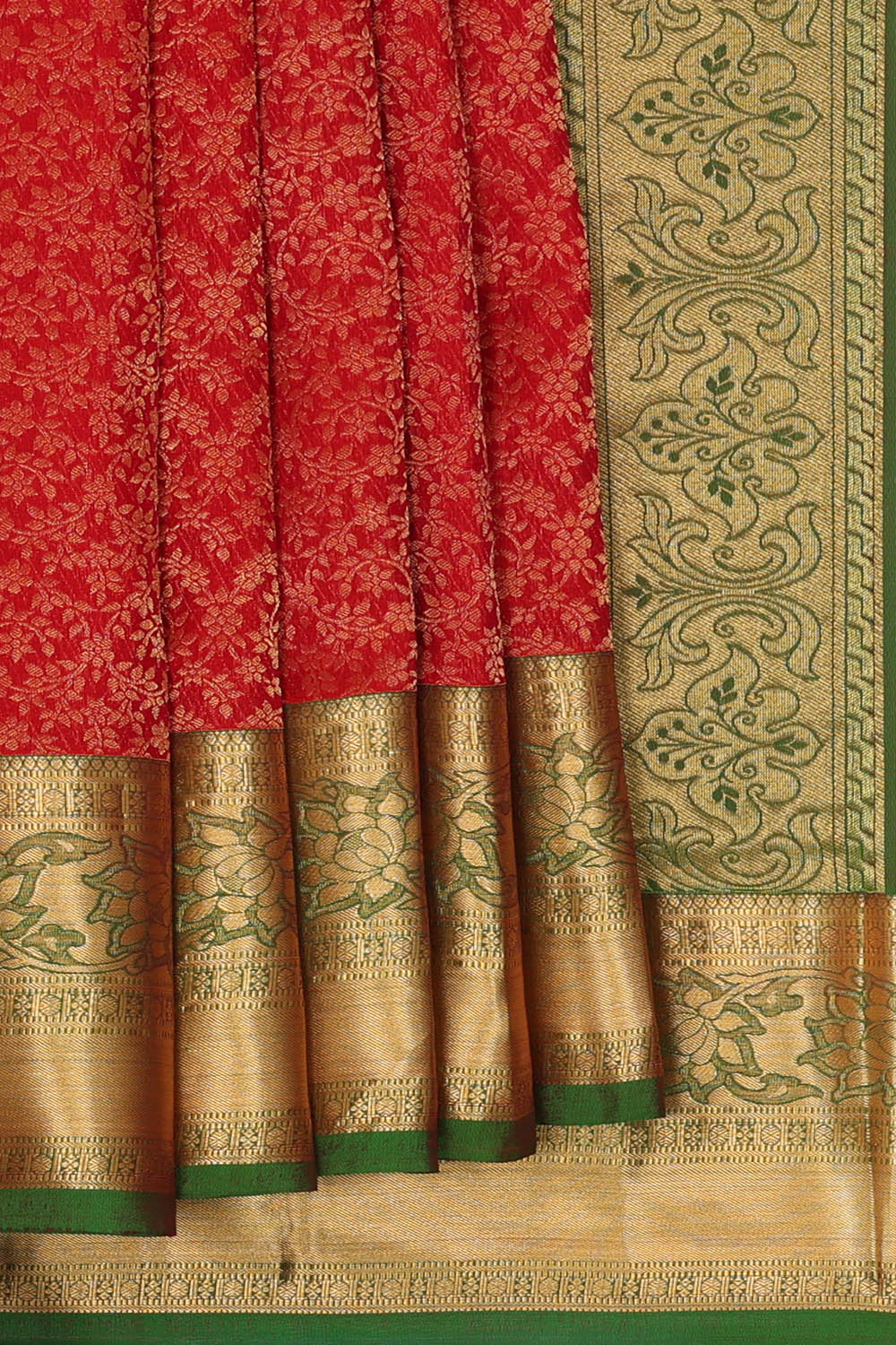 Image of Kanchipattu Silk Red Saree